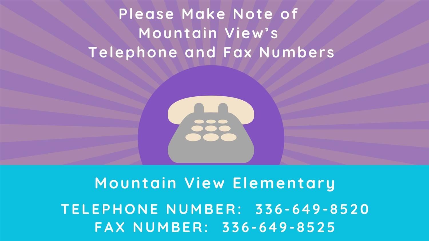  Updated Phone and Fax Numbers